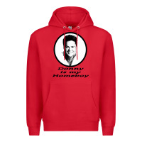 Red funny donny osmond Premium Hoodie - linhVisuals