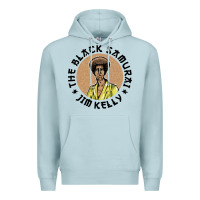 Blue Mist the black samurai Premium Hoodie - linhVisuals