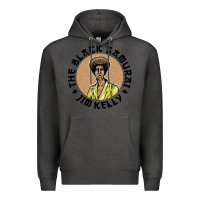 Charcoal Heather the black samurai Premium Hoodie - linhVisuals