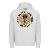 Dove Grey the black samurai Premium Hoodie - linhVisuals