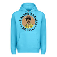 Ocean Blue the black samurai Premium Hoodie - linhVisuals