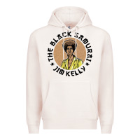 Pale Pink the black samurai Premium Hoodie - linhVisuals