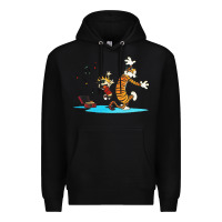 Black calvin music Premium Hoodie - linhVisuals