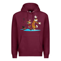 Burgundy calvin music Premium Hoodie - linhVisuals