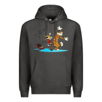 Charcoal Heather calvin music Premium Hoodie - linhVisuals