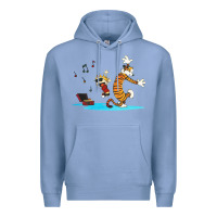 Colony Blue calvin music Premium Hoodie - linhVisuals