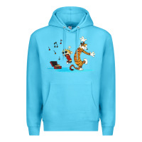 Ocean Blue calvin music Premium Hoodie - linhVisuals