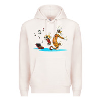 Pale Pink calvin music Premium Hoodie - linhVisuals