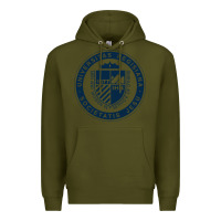 Army Green Regis University Premium Hoodie - linhVisuals