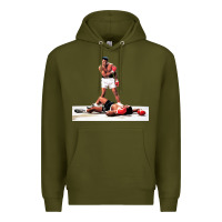 Army Green ali vs liston Premium Hoodie - linhVisuals
