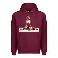 Burgundy ali vs liston Premium Hoodie - linhVisuals