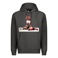 Charcoal Heather ali vs liston Premium Hoodie - linhVisuals