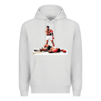 Dove Grey ali vs liston Premium Hoodie - linhVisuals