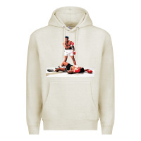 Oatmeal Heather ali vs liston Premium Hoodie - linhVisuals