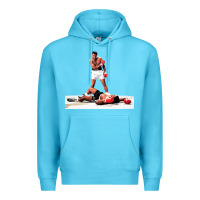 Ocean Blue ali vs liston Premium Hoodie - linhVisuals