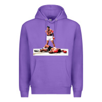 Purple ali vs liston Premium Hoodie - linhVisuals