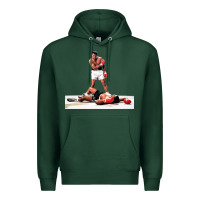 Sports Green ali vs liston Premium Hoodie - linhVisuals