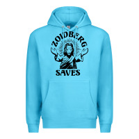 Ocean Blue zoidberg saves Premium Hoodie - linhVisuals