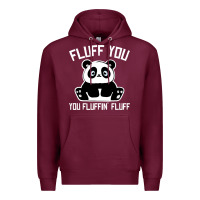 Burgundy panda cub fluff you giant panda Premium Hoodie - linhVisuals