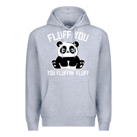 Heather Grey panda cub fluff you giant panda Premium Hoodie - linhVisuals