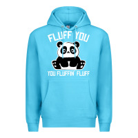 Ocean Blue panda cub fluff you giant panda Premium Hoodie - linhVisuals