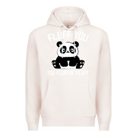 Pale Pink panda cub fluff you giant panda Premium Hoodie - linhVisuals