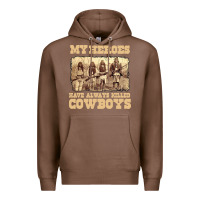 Chestnut my heroes have always killed cowboys retro Premium Hoodie - linhVisuals