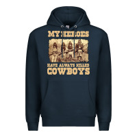 Navy my heroes have always killed cowboys retro Premium Hoodie - linhVisuals