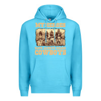 Ocean Blue my heroes have always killed cowboys retro Premium Hoodie - linhVisuals