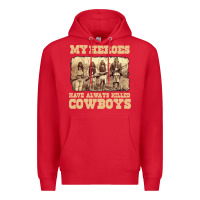 Red my heroes have always killed cowboys retro Premium Hoodie - linhVisuals