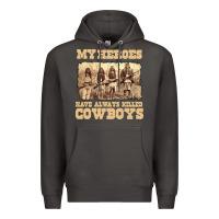 Smoke my heroes have always killed cowboys retro Premium Hoodie - linhVisuals