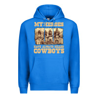 True Royal my heroes have always killed cowboys retro Premium Hoodie - linhVisuals