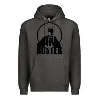Charcoal Heather buster keaton Premium Hoodie - linhVisuals