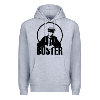 Heather Grey buster keaton Premium Hoodie - linhVisuals