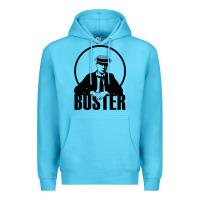 Ocean Blue buster keaton Premium Hoodie - linhVisuals