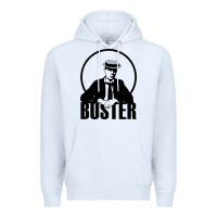 White buster keaton Premium Hoodie - linhVisuals