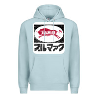 Blue Mist bullmark Premium Hoodie - linhVisuals