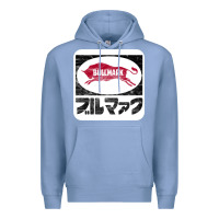 Colony Blue bullmark Premium Hoodie - linhVisuals