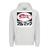 Dove Grey bullmark Premium Hoodie - linhVisuals