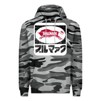Slate Camo bullmark Premium Hoodie - linhVisuals