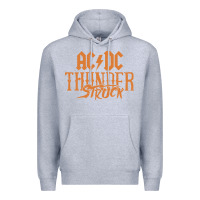 Heather Grey thunderstruck Premium Hoodie - linhVisuals