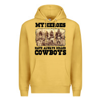 Antique Gold my heroes have always killed cowboys retro Premium Hoodie - linhVisuals