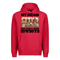 Cardinal my heroes have always killed cowboys retro Premium Hoodie - linhVisuals