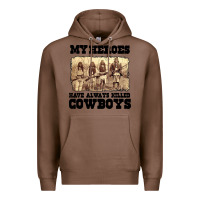 Chestnut my heroes have always killed cowboys retro Premium Hoodie - linhVisuals