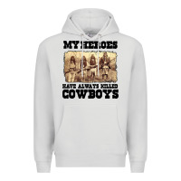 Dove Grey my heroes have always killed cowboys retro Premium Hoodie - linhVisuals