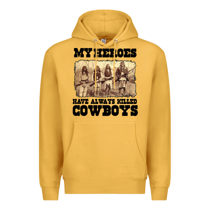 My Heroes Have Always Killed Cowboys Retro Premium Hoodie by linhVisuals | Teevron