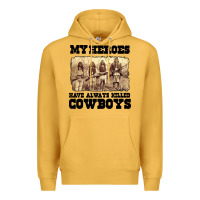 Mustard my heroes have always killed cowboys retro Premium Hoodie - linhVisuals