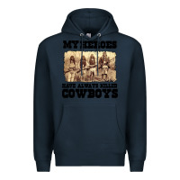 Navy my heroes have always killed cowboys retro Premium Hoodie - linhVisuals