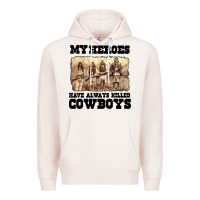 Pale Pink my heroes have always killed cowboys retro Premium Hoodie - linhVisuals