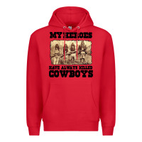 Red my heroes have always killed cowboys retro Premium Hoodie - linhVisuals